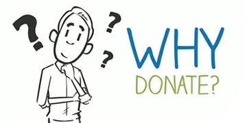 There are many reasons to donate here five