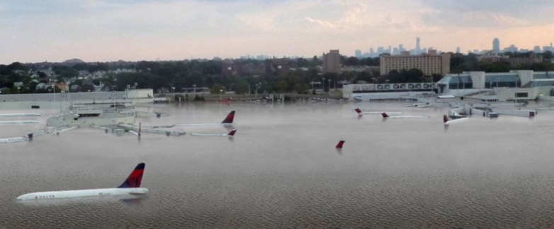 Hurricane Harvey floods Houston Airport